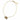 Collar Choker Jaiba Chica Gamuza Beige Mini Estoperoles