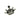 Broche corona negro