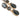 Aretes largos cristal smoky